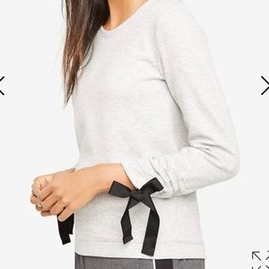 Ann Taylor Tie Pullover Sweatshirt XS